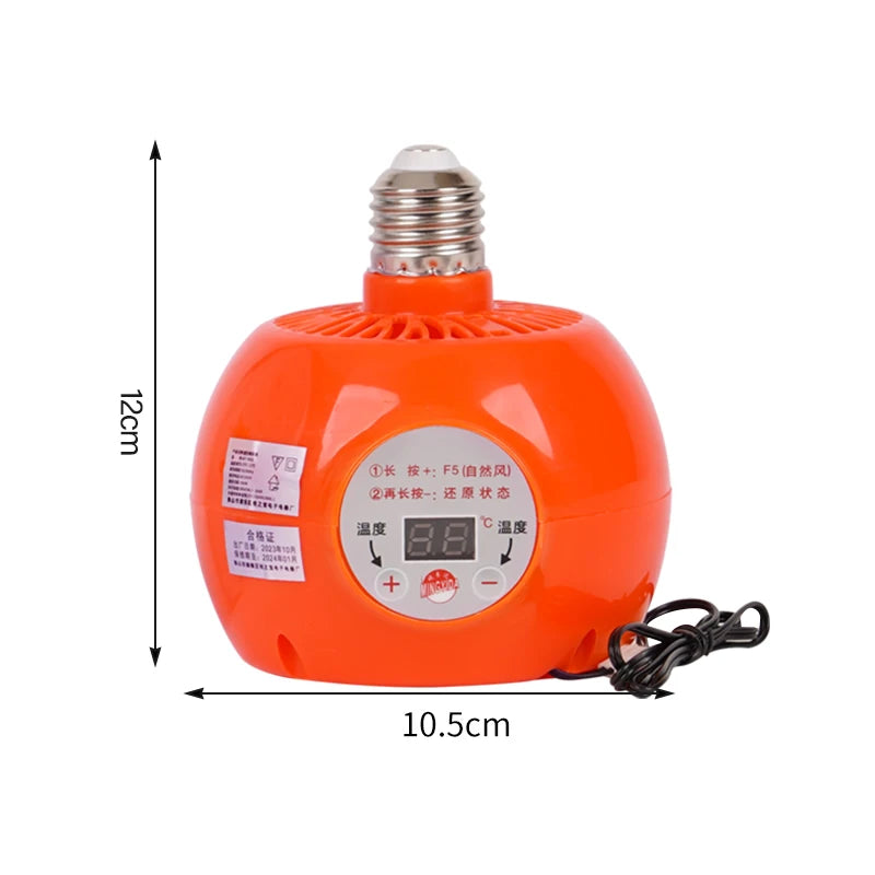 Lampe Chauffante Thermostatique 220–240V – Chauffage à Air Chaud pour Animaux de Compagnie et de Ferme