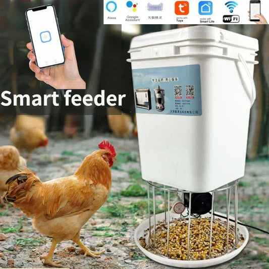 Mangeoire Automatique Intelligente pour Poules, Pigeons, Canards